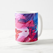 Mug Arrière - plan d'art Abstrait (Devant droit)