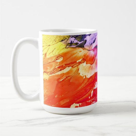 Mug Arrière - plan d'art Abstrait (Gauche)