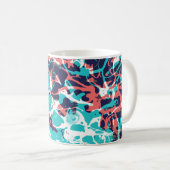 Mug Arrière - plan d'art en papier marbré Abstrait (Devant droit)