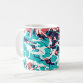 Mug Arrière - plan d'art en papier marbré Abstrait (Devant gauche)