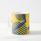 Mug Arrière - plan d'art pop, texture géométrique abst (Devant gauche)