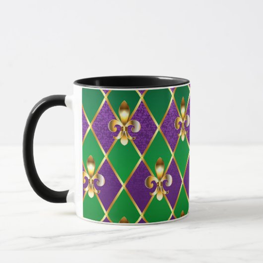 Mug Arrière - plan de bijoux Mardi Gras (Gauche)