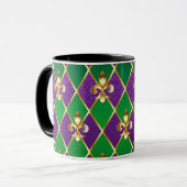 Mug Arrière - plan de bijoux Mardi Gras (Devant gauche)