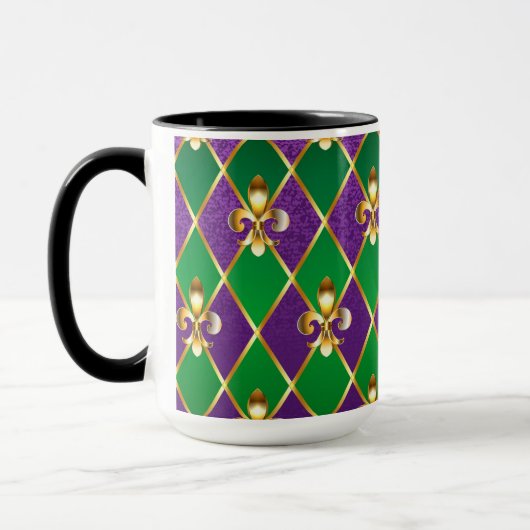 Mug Arrière - plan de bijoux Mardi Gras (Gauche)