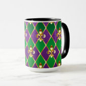 Mug Arrière - plan de bijoux Mardi Gras (Devant droit)