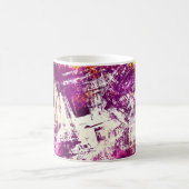 Mug Arrière - plan de blocs Abstraits foncés (Centre)