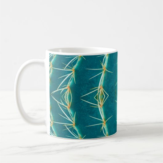 Mug Arrière - plan de cactus thorn, motif de texture a (Gauche)