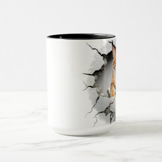 Mug Arrière - plan de chat mignon (Centre)