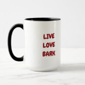 Mug Arrière - plan de chiot mignon (Gauche)