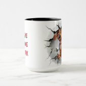 Mug Arrière - plan de chiot mignon (Centre)