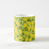 Mug Arrière - plan de citrons. Arrière-plan de chevauc (Centre)