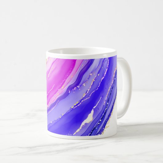 Mug Arrière - plan de couleurs arc-en-ciel (Devant droit)