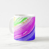 Mug Arrière - plan de couleurs arc-en-ciel (Devant gauche)