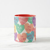 Mug Arrière - plan de forme d'amour (Centre)