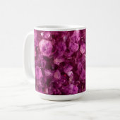 Mug Arrière - plan de Gems pourpres de Amethyst Quartz (Devant gauche)