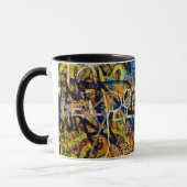 Mug Arrière - plan de graffiti (Gauche)