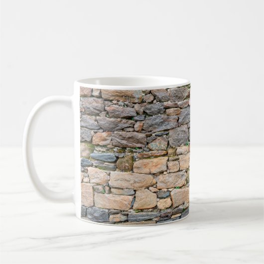 Mug arrière - plan de la texture murale en pierre phot (Gauche)