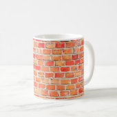 Mug Arrière - plan de mur de briques ou de texturebric (Devant droit)
