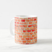 Mug Arrière - plan de mur de briques ou de texturebric (Devant gauche)
