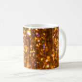 Mug Arrière - plan de Noël abstrait de l'or désossé (Devant droit)