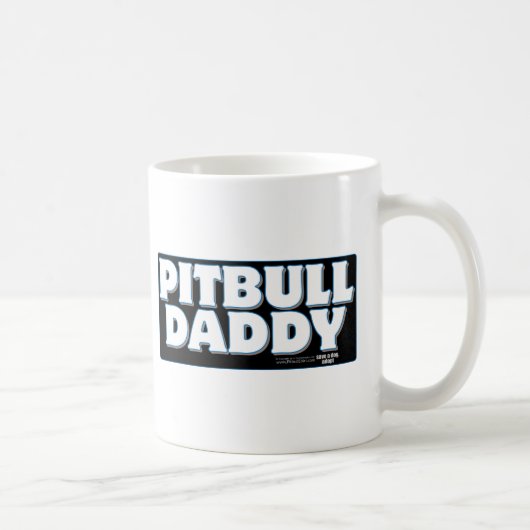 Mug Arrière - plan de noir de PAPA de PITBULL (Droite)