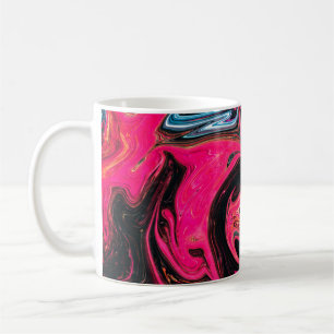 Mug Arrière - plan de peinture coloré marbrée. ma liqu