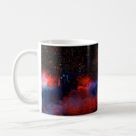 Mug arrière - plan de peinture couleur Abstraite,  (Gauche)