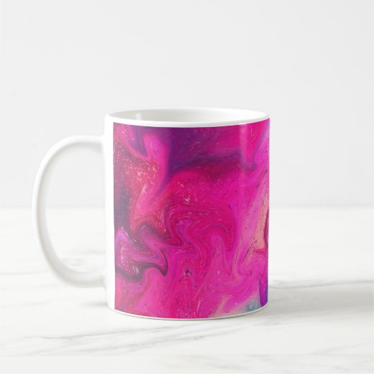 Mug Arrière - plan de peinture mixte (Gauche)
