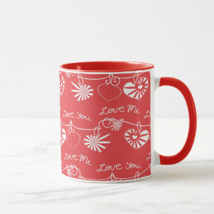 Mug Arrière - plan de Saint Valentin
