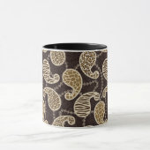 Mug Arrière - plan de style de Paisley (Centre)