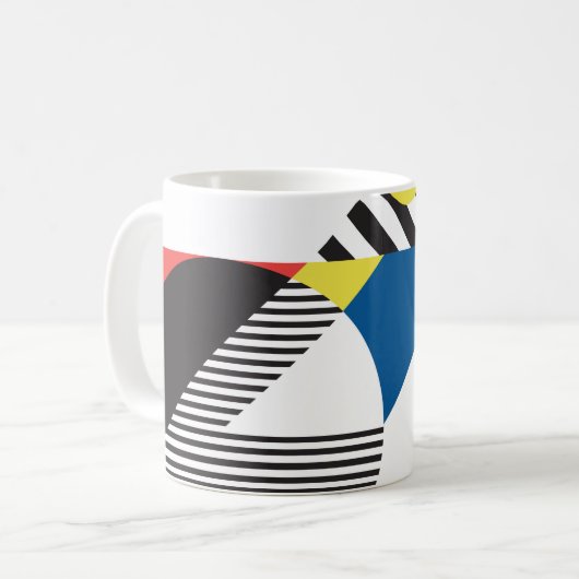 Mug Arrière - plan de style rétro moderne (Devant gauche)