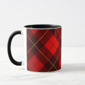 Mug Arrière - plan de tartan de Wallace (Gauche)