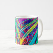 Mug Arrière - plan de texture de feuille de palme trop (Devant droit)