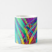 Mug Arrière - plan de texture de feuille de palme trop (Centre)