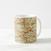 Mug Arrière - plan de texture de paille naturelle (Devant droit)