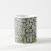 Mug Arrière - plan de texture de route de pavé rond (Centre)