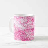 Mug Arrière - plan de texture de taches rose et blanc (Devant gauche)