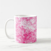 Mug Arrière - plan de texture de taches rose et blanc (Gauche)