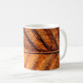 Mug Arrière - plan de texture feuille sèche (Devant droit)
