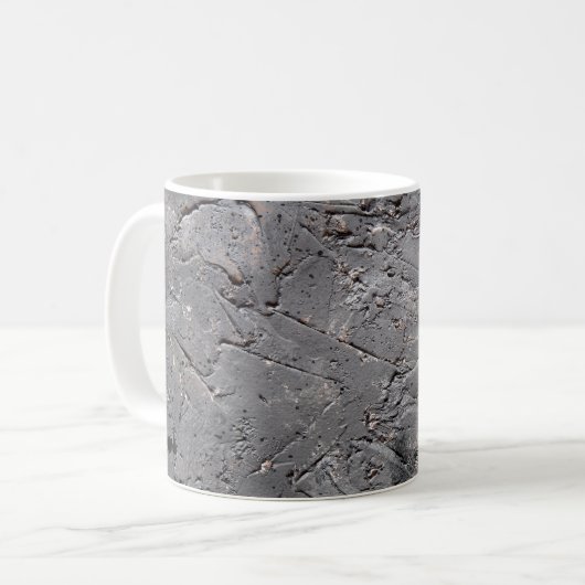 Mug Arrière - plan de texture grunge foncé, paroi de p (Devant gauche)