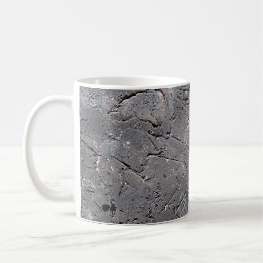 Mug Arrière - plan de texture grunge foncé, paroi de p (Gauche)
