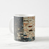 Mug Arrière - plan de texture murale en briques mélang (Devant gauche)