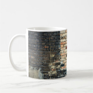 Mug Arrière - plan de texture murale en briques mélang