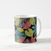Mug Arrière - plan de texture tartane jaune blanc. mai (Devant droit)