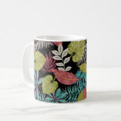 Mug Arrière - plan de texture tartane jaune blanc. mai (Devant gauche)