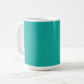 Mug Arrière - plan dégradé mélangeant bleu et vert. (Devant gauche)
