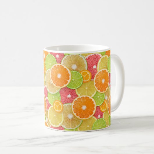 Mug Arrière - plan des agrumes (Devant droit)