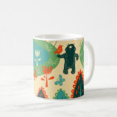 Mug Arrière - plan des animaux : Concept Vintage Abstr (Devant droit)