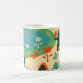 Mug Arrière - plan des animaux : Concept Vintage Abstr (Centre)
