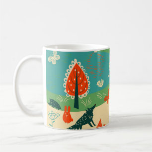 Mug Arrière - plan des animaux : Concept Vintage Abstr